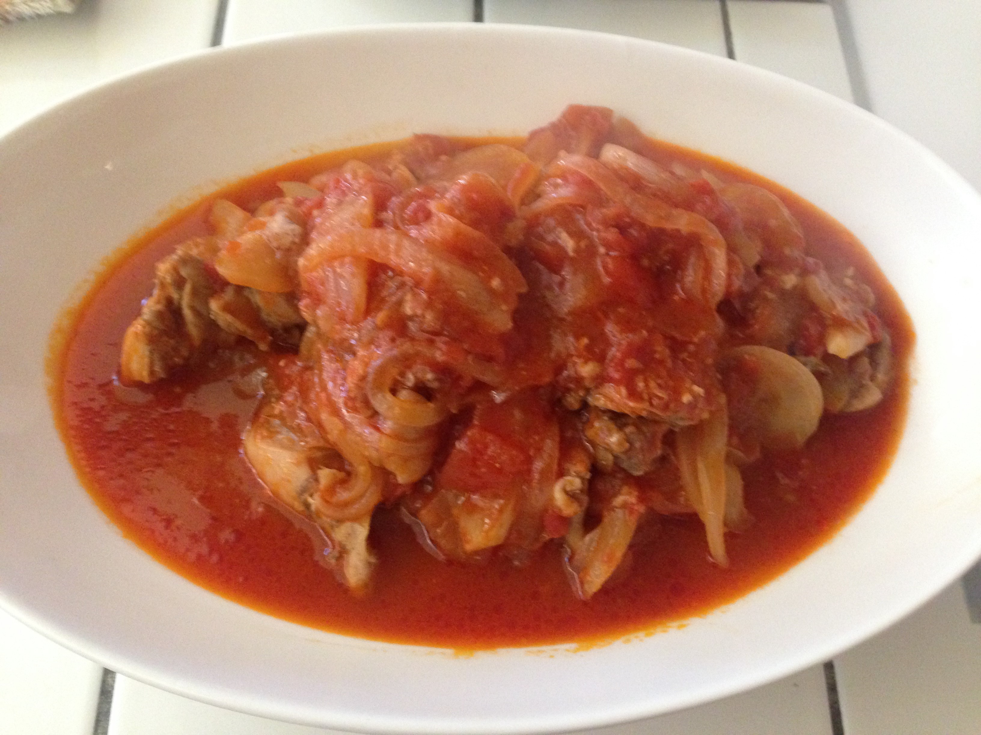 男の簡単料理 13皿目「鶏肉のトマト煮」